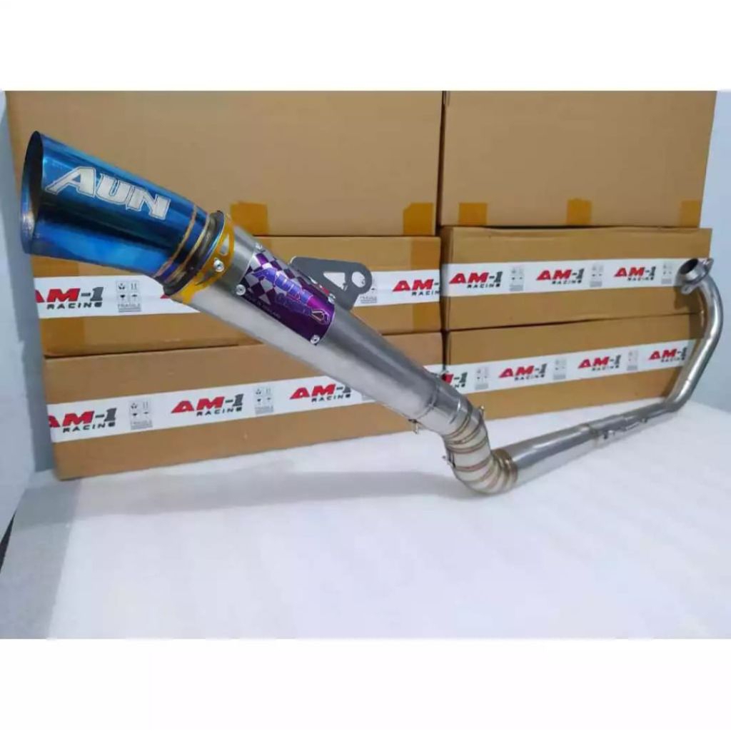 AUN ท่อไอเสียท่อ 51 มม.เปิด PNP Lc135 4 สปีด/v1 Lc135 5 สปีด/v2 Y15 Y15ZR GSX 150R RS150 RSX150 Yzf-