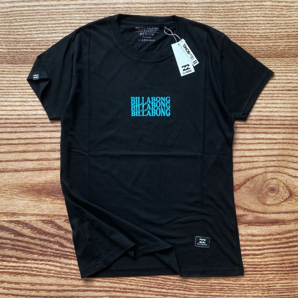 BLB เสื้อยืดผู้หญิงสีดํา W169 ฟรีสติ๊กเกอร์คุณภาพ Surfing Distro เสื้อยืดผู้หญิง