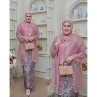 Lupphh| Alifaa oneset Baju Kebaya Kurung Melayu Pesta mix payet | Set Baju Melayu| atasan organza| Baju kurung mix songket| seragam pesta terbaru 2025| set kebaya lamaran| kebaya wisuda 2026 terbaru