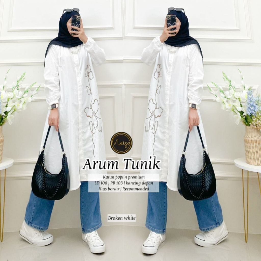 งานปัก Arum Tunic Poplin (Meisa)