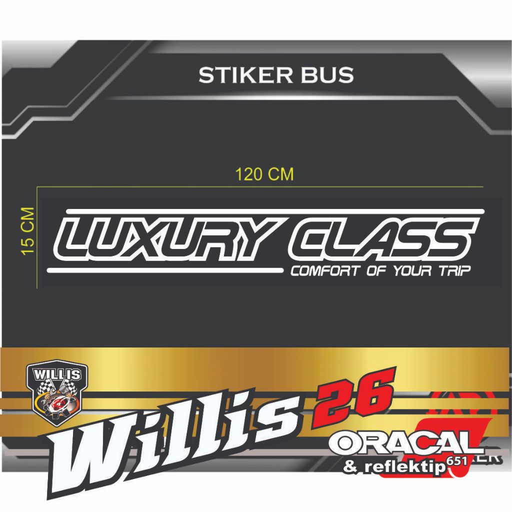 สติ๊กเกอร์ LUXURY CLASS BUS TOURISM