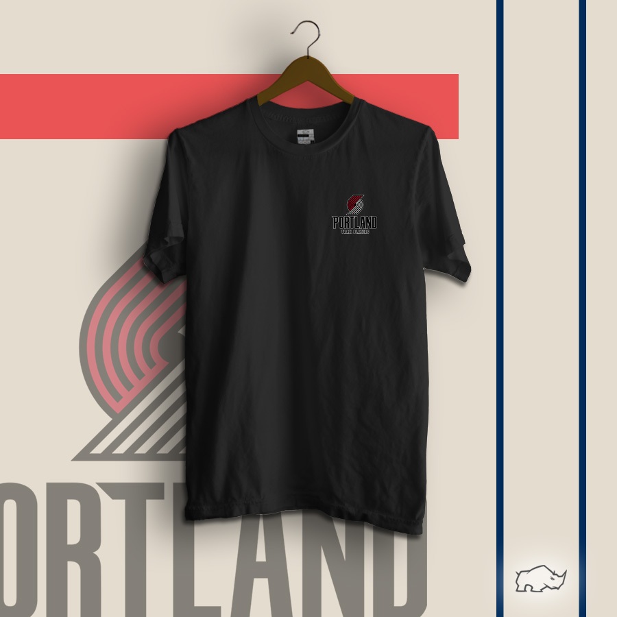 เสื้อยืดโลโก้ Trails Blazers