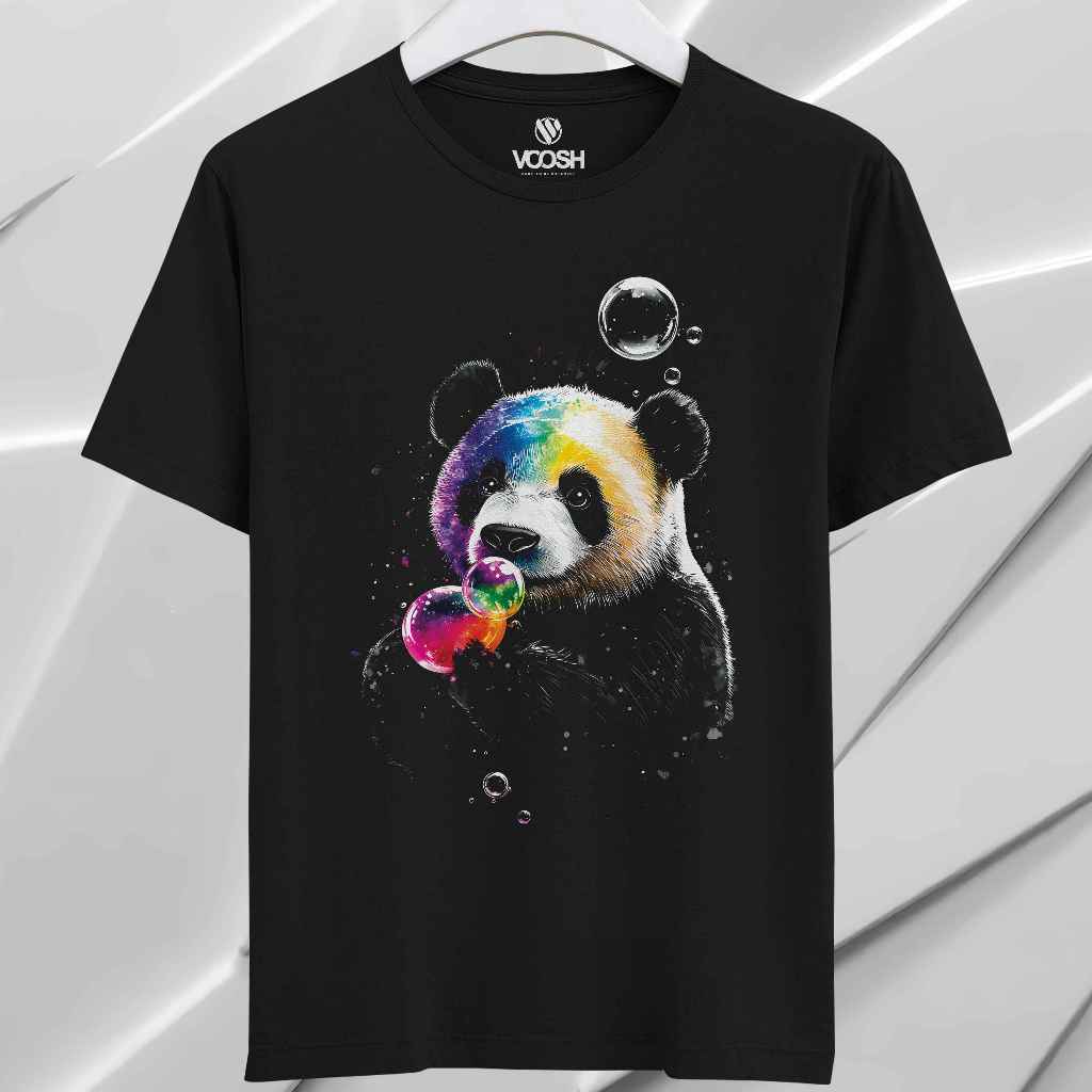 VOOSHI OFFICIAL - เสื้อยืด 3D PANDA Premium Distro ดั้งเดิม - PND12
