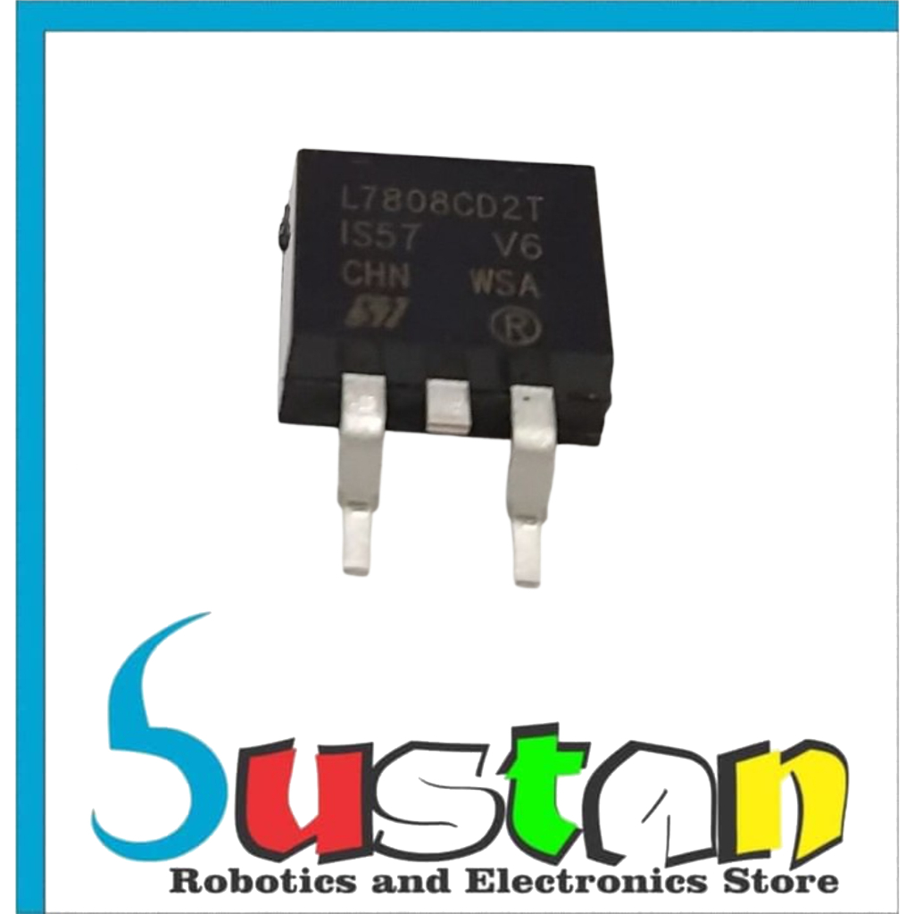 L7808CD2T SMD REGULATOR VOLTAGE TO - 220 SMD 7808 IC SMD REGULATOR L7808