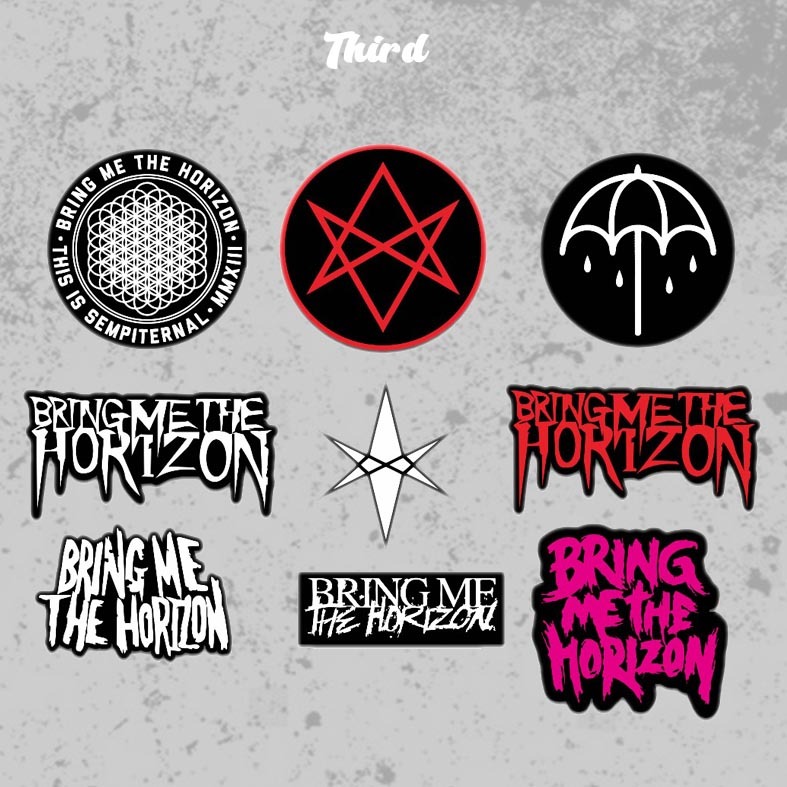 BMTH Punk Music Rock Metal Band Sticker / สติ๊กเกอร์วงโลหะ