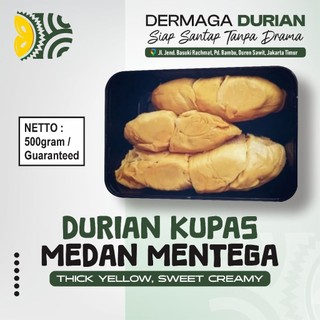 DERMAGA DURIAN KUPAS MEDAN ASLI || PREMIUM KEMASAN BLACK BOX 500GRAM