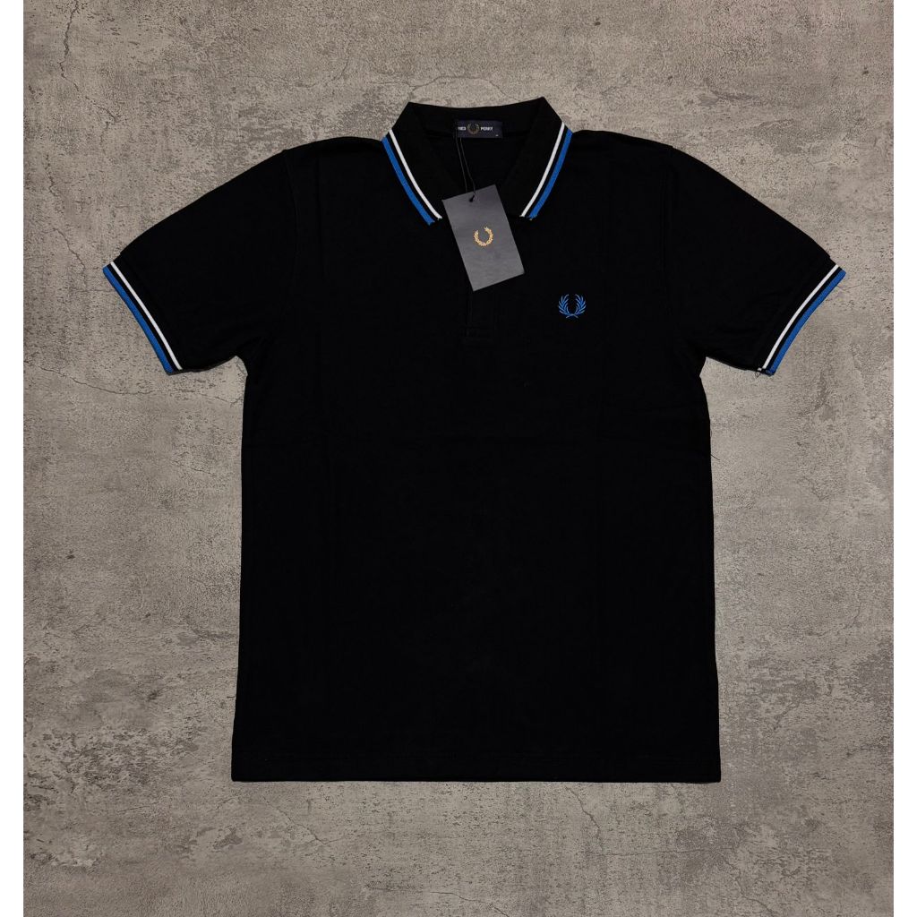 Fred List Neck Premium Polo//Mens FP List Collar//Mens Branded Polo Paddy – โปรปัง