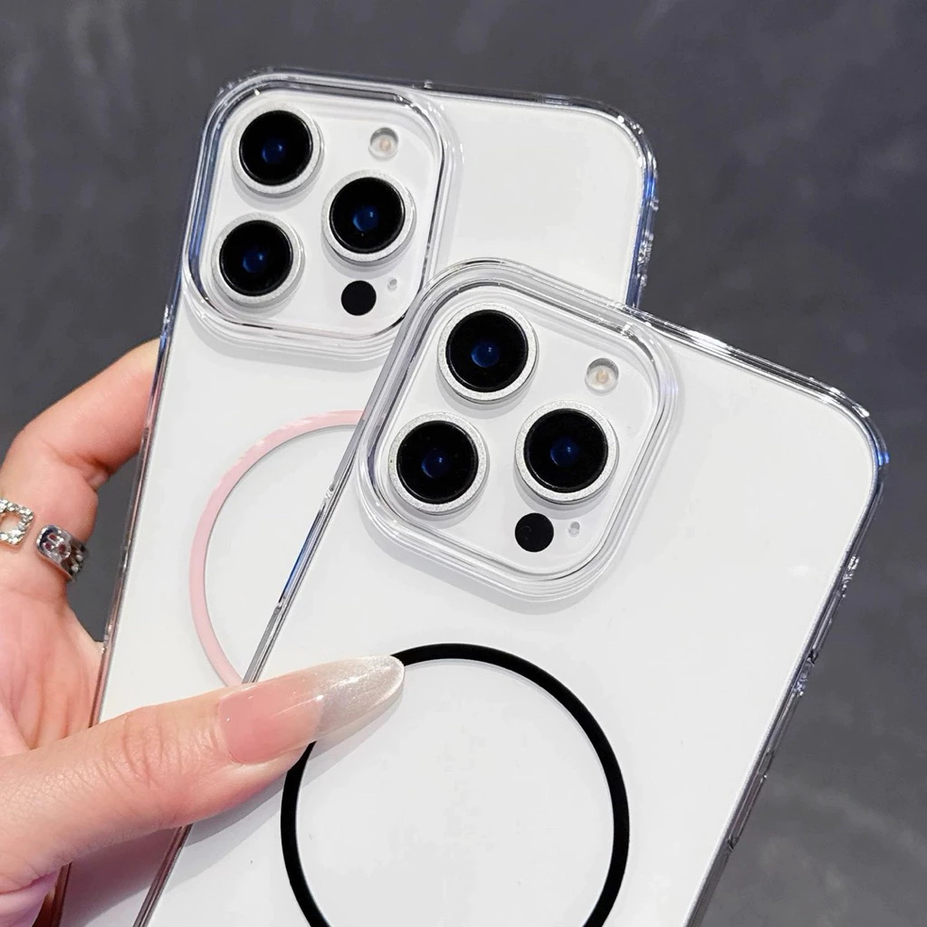EVERCLEAR MAGSAFE CASE COMPATIBLE สําหรับ IP 11 12 13 14 15 16 PLUS PRO MAX