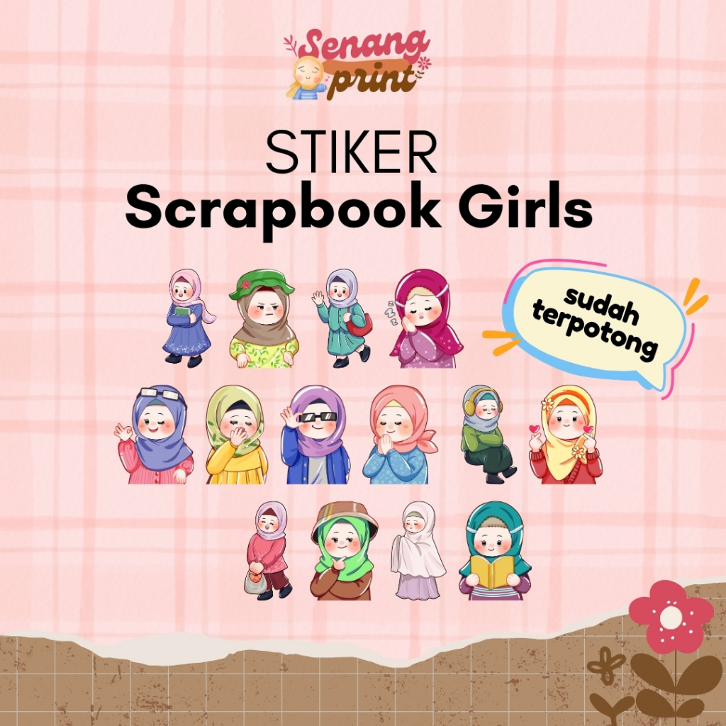 HIJAB GIRL SCRAPBOOK สติ๊กเกอร์
