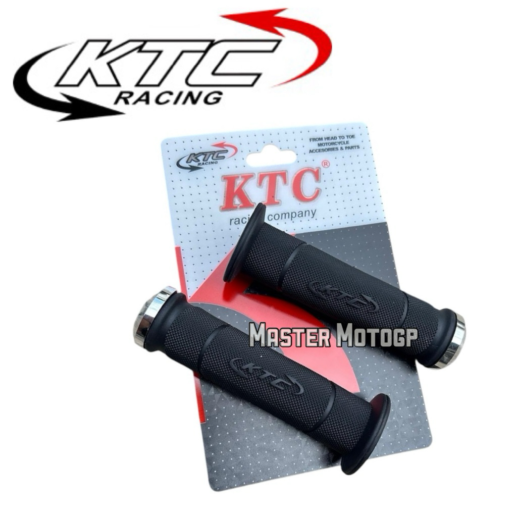 KTC elips สีดํา KTC RACING ORIGINAL Grip + นําเข้า Chrome spiral handle Grip KTC racing HG55 Univers