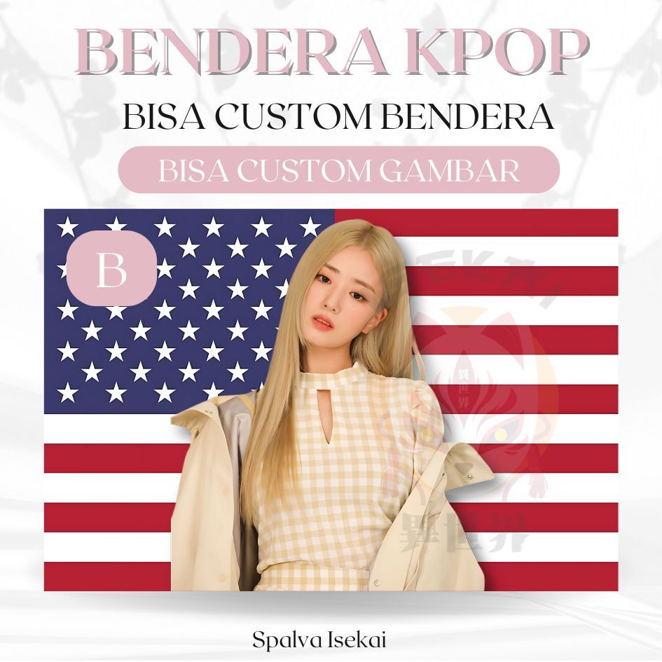 KPOP AMERICAN FLAG YOON BOMI APINK / โปสเตอร์ KPOP / KPOP FLAG / พรม KPOP / พรมKpop