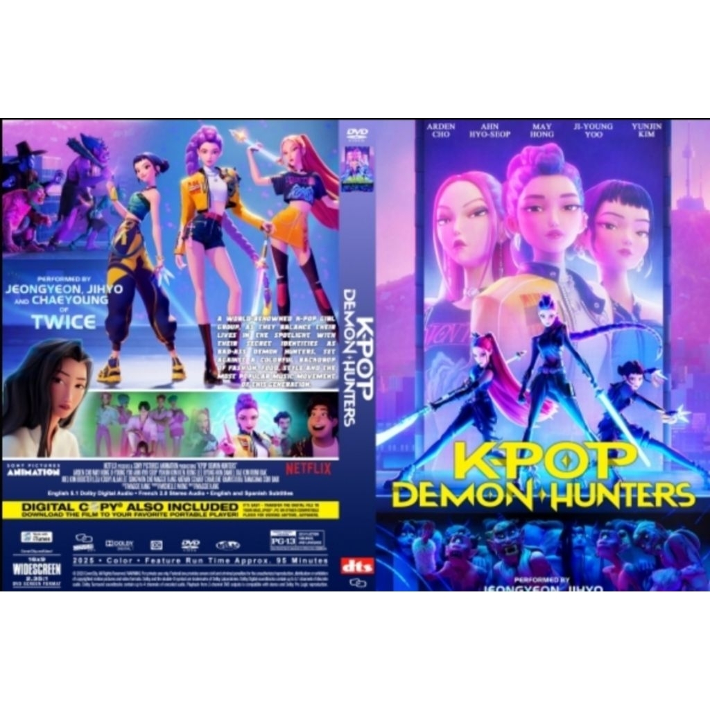 K-POP DEMON HUNTER FILM CASSETTE - KPOP CARTOON FILM VIDEO CASSETTE ADVENTURE ACTION MUSIC I LATEST 2025