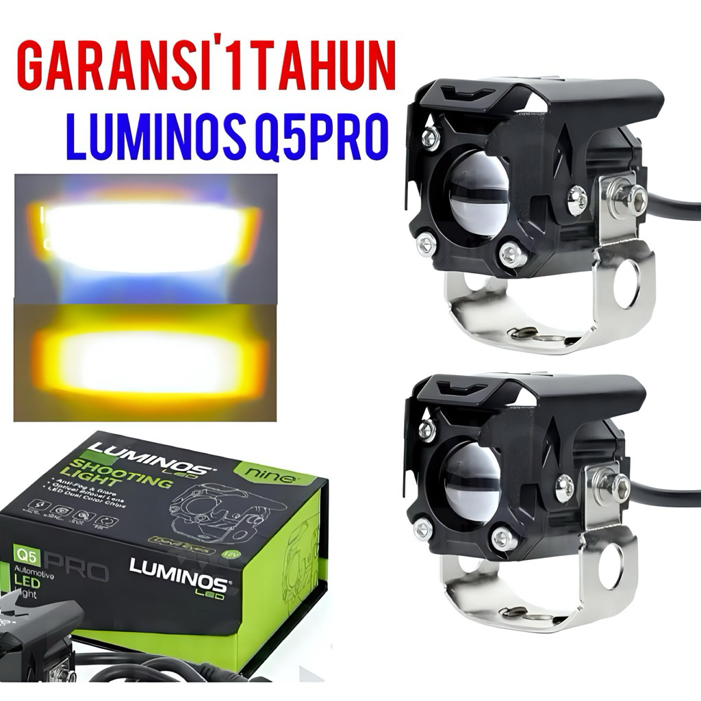 MATA LUMINOS LED LASER SPOTLIGHT 1 EYE 1 EYE 2 COLORS LUMINOS Q PRO เหลือง ขาว SUPER BRIGHT