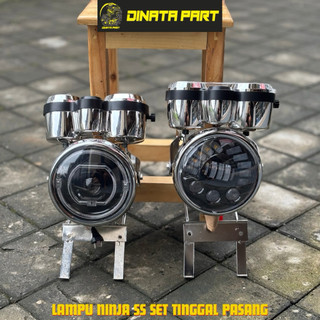 Paket Lampu Depan Ninja SS + Speedo + Pangkon PNP - Ninja, Tiger Revo, Megapro, Vixion Old