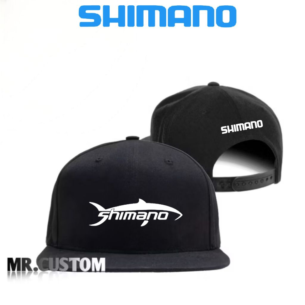 Shimano Logo Premium Fishing Snapback Hat/Adult Outdoor Fishing Snapback Trucker Hat