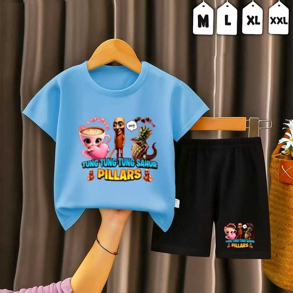 Tung Tung Sahur Pillars ชุดเด็ก / Trending Tung Tung Ballerina Cappucina ชุด / ชุดเด็ก