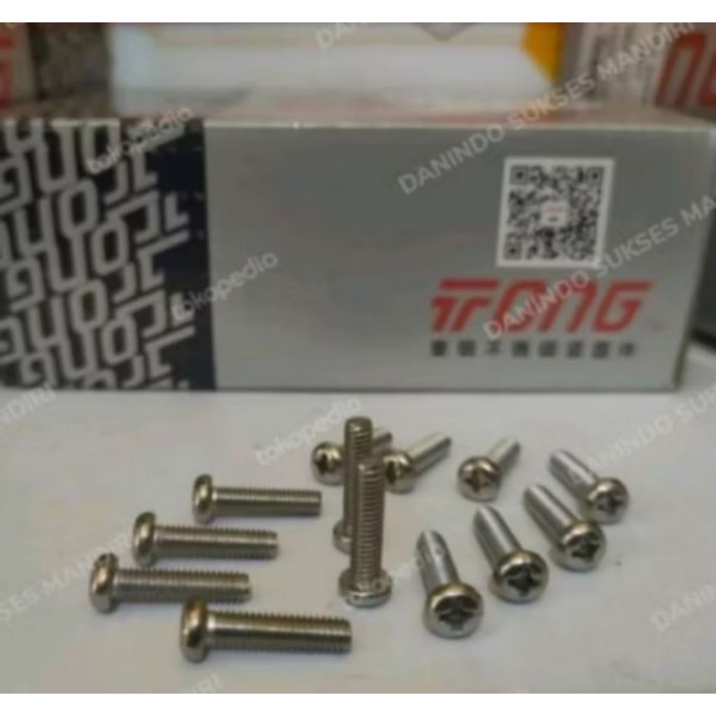 น็อต Jp + น็อตสแตนเลส m4x20, m4x25, m4x30, เนื้อหา 5 ชิ้น