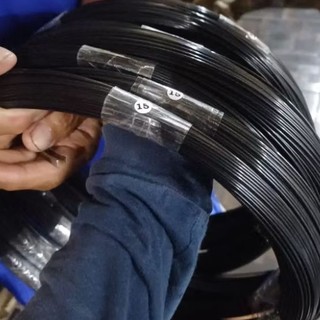 ruji fiber hitam dan putih susu harga per 10meter ukuran 1mm, 1.3mm, 1.5mm, 1.8mm, 2mm, 2.5mm