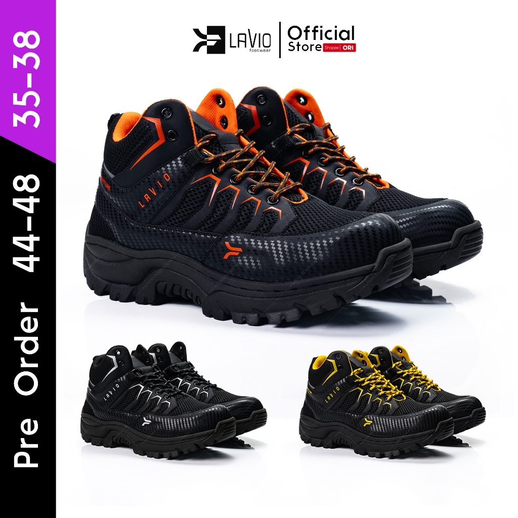 Lavio ผู้ชายและผู้หญิง unisex ความปลอดภัยรองเท้าคุณภาพสูง Asahi Booster Mood Booster เดินป่ากลางแจ้ง