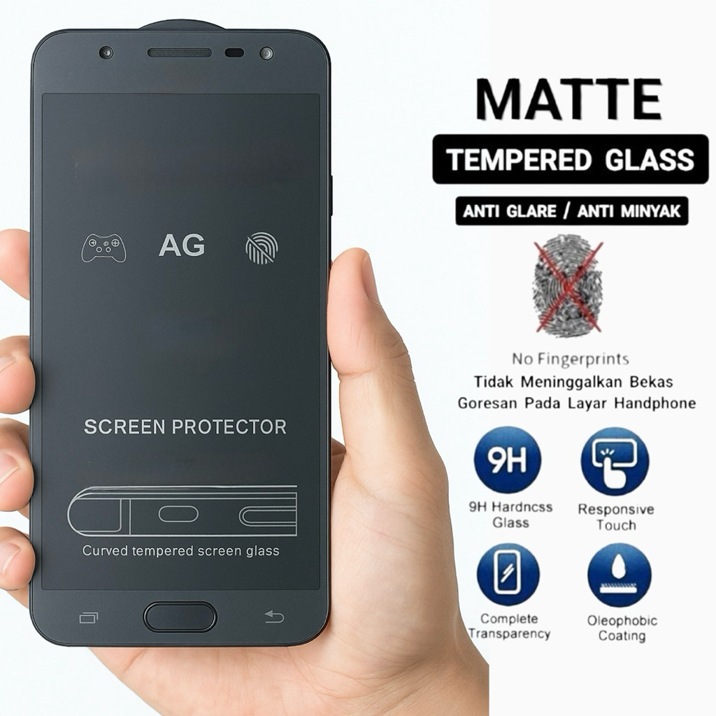 LAYAR Anti-Glare Matte Glass Samsung A6 2018 A6+ 2018 A7 2018 A8 2018 A8+ 2018 J6 2018 J8 2018 J4+ J