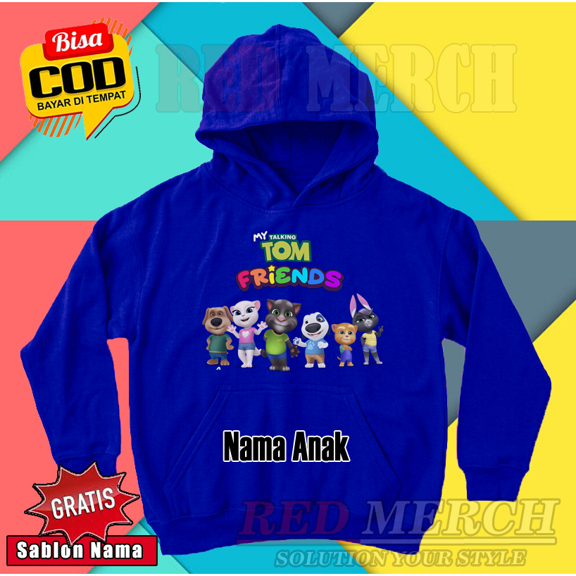 MY TALKING TOM FRIENDS CHARRACTER KIDS HOODIE JACKET