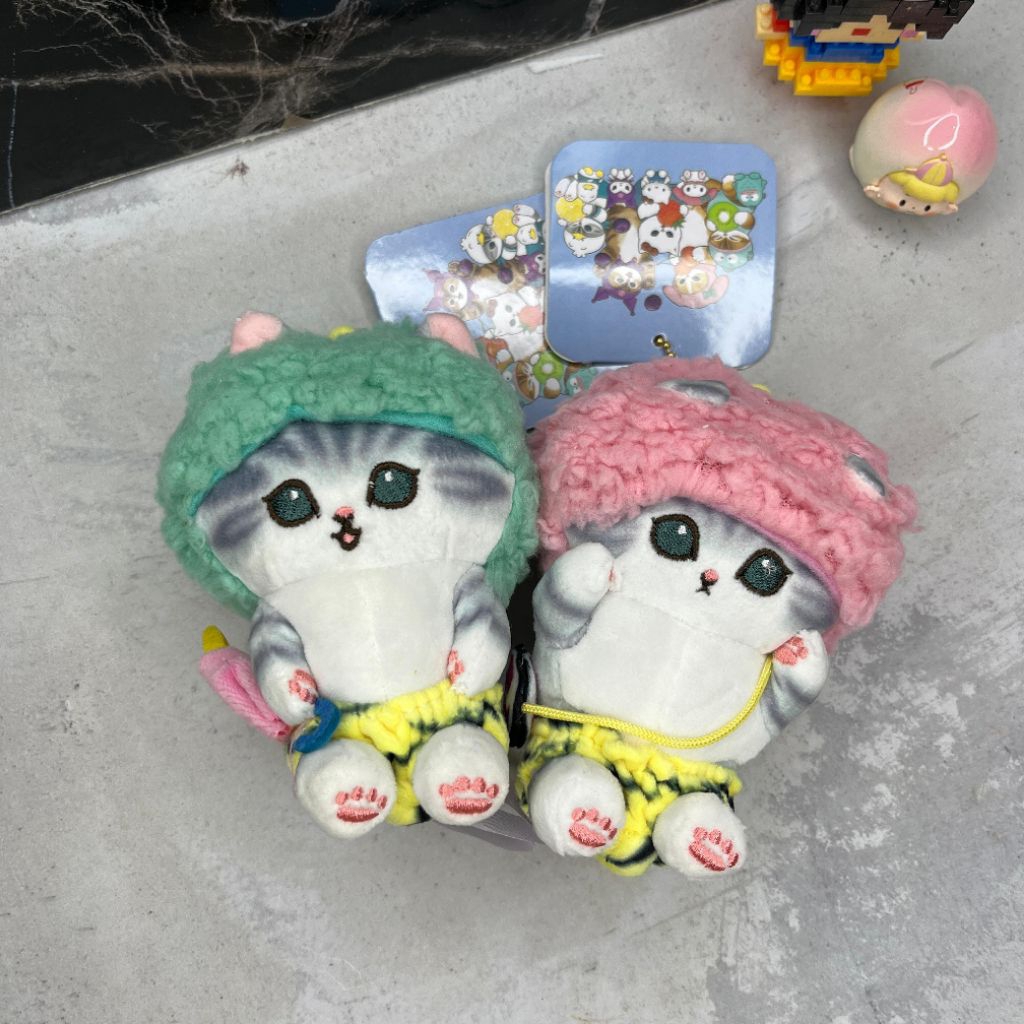 GANTUNGAN Mofusand พวงกุญแจตุ๊กตา Gorpan Sanrio เครื่องแต่งกาย / พวงกุญแจตุ๊กตา Mofusand แท็กใหม่