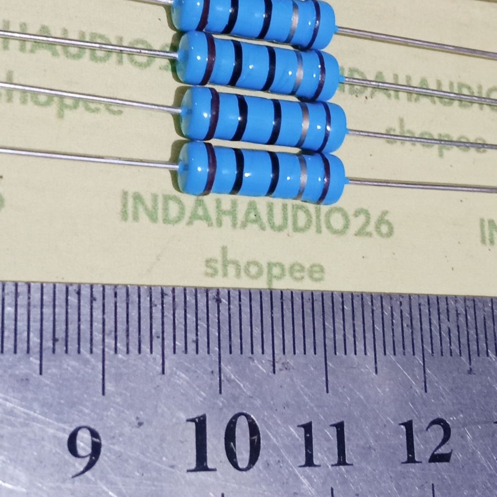 ฟิล์มโลหะ 10R 2W 1% ตัวต้านทาน 10 r 2 วัตต์ 10 โอห์ม 2 วัตต์ 1 เปอร์เซ็นต์ 10r 2w