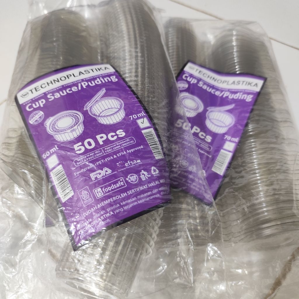 TECHNOPLASTIC SAUCE/PUDDING CUP 70ML