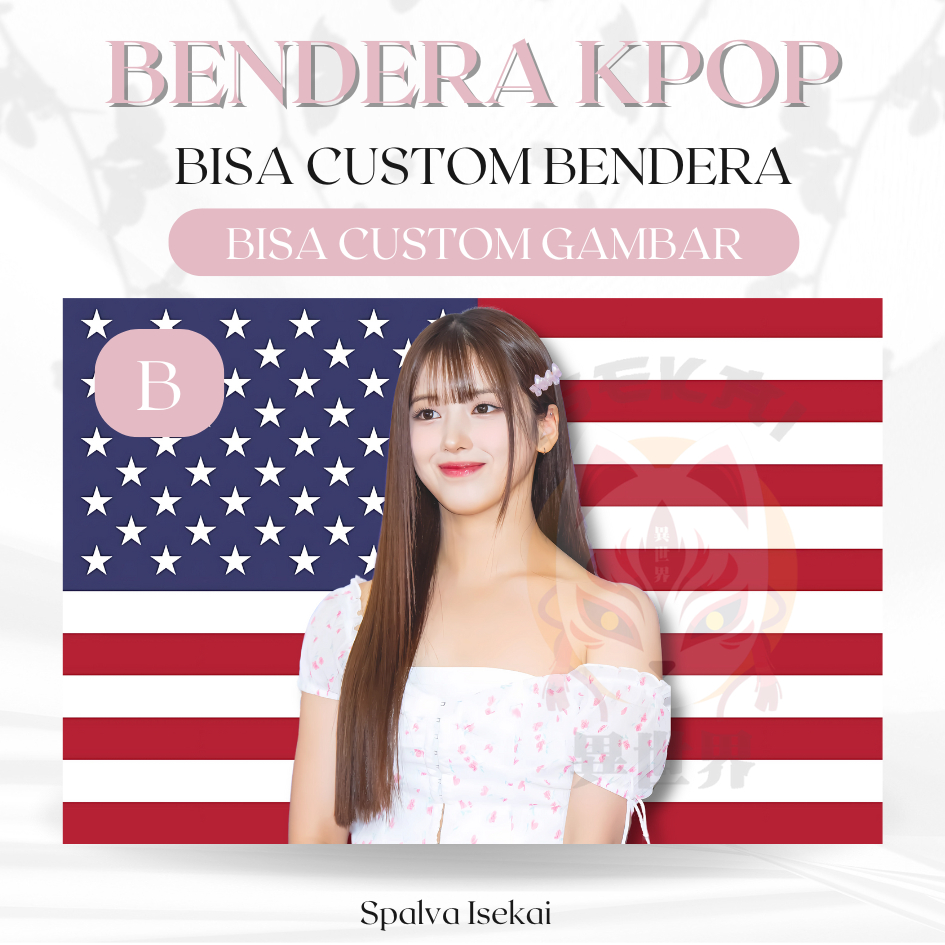 KPOP JIWOO NMIXX AMERICA Flag / โปสเตอร์ KPOP / KPOP Kim Jiwoo FLAG / พรม KPOP / พรม Kpop