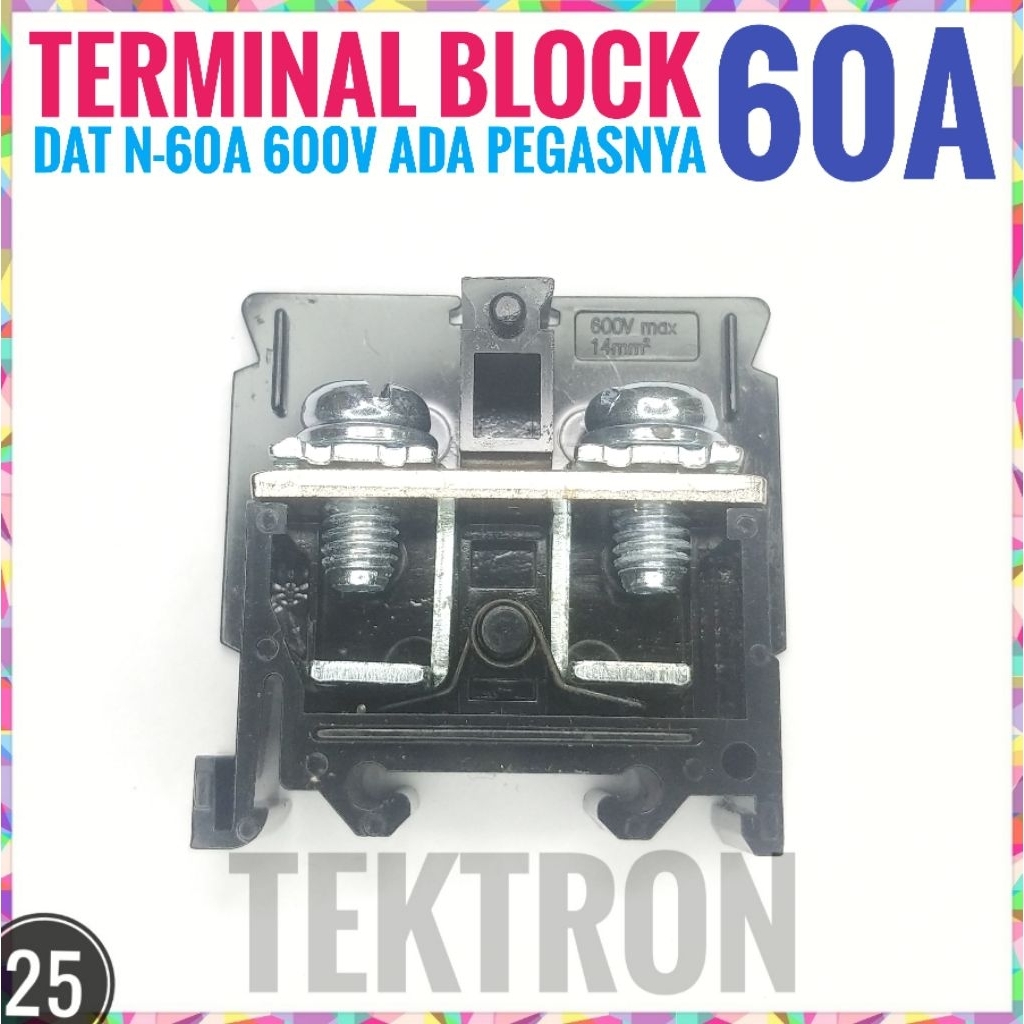 TERMINAL BLOCK 60A DAT N-6A max 600V Terminal BLOCK 60 Ampere ราคาปลีก