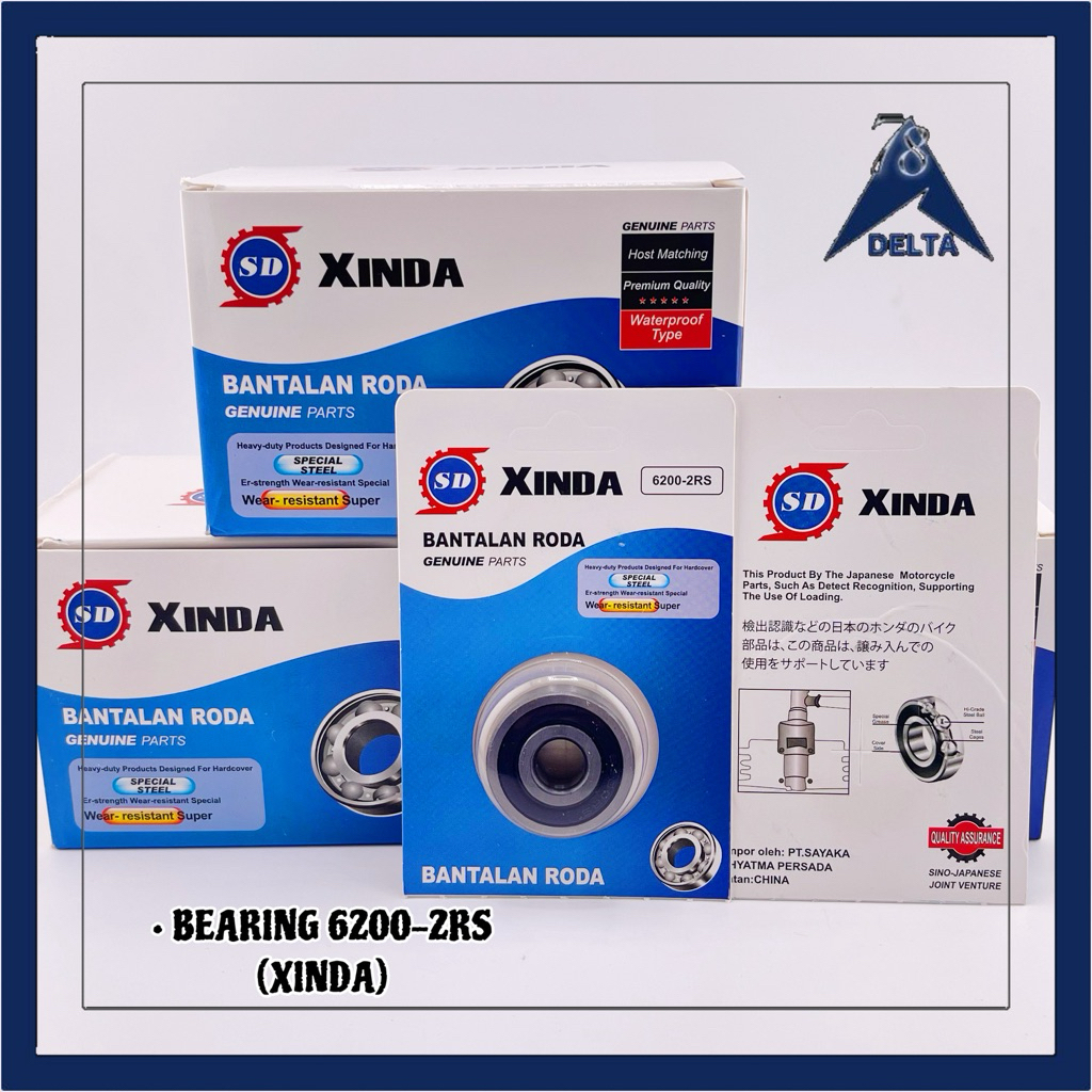 BEARING / LAHER 6200 2RS - XINDA
