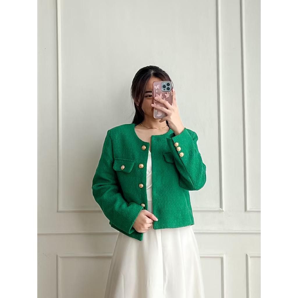 JESSI BLAZER TWEED**