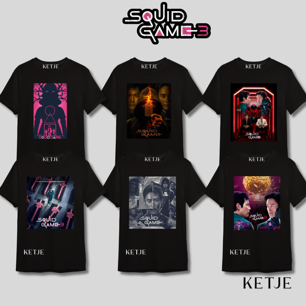 Kette - เสื้อยืดเกาหลี Kdmira Squid Game / Korean Distro T-shirt Netflix Squid Game Seong Gi Hun Gih