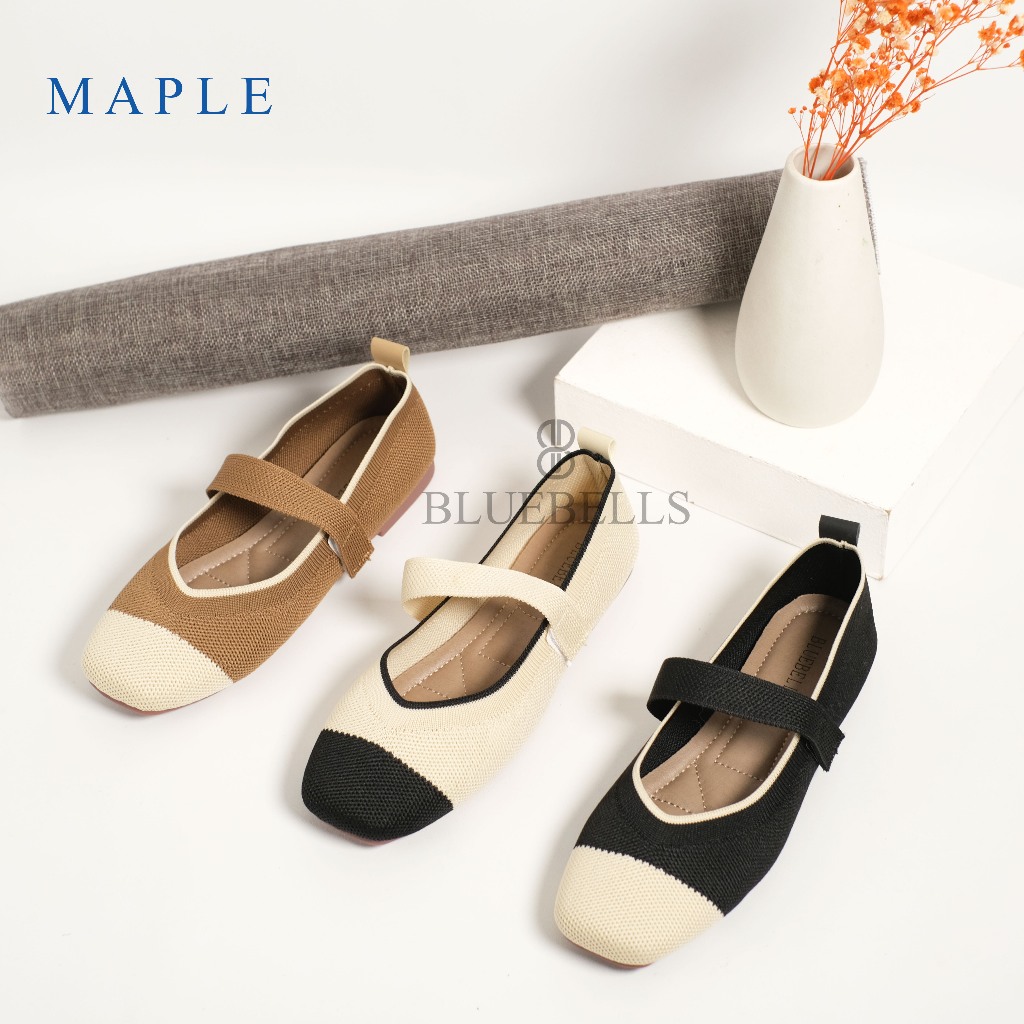 Bluebells MAPLE Flatshoes สําหรับผู้หญิง วิทยาลัยสไตล์เกาหลีอินเทรนด์ (มีไซส์ 36-41)