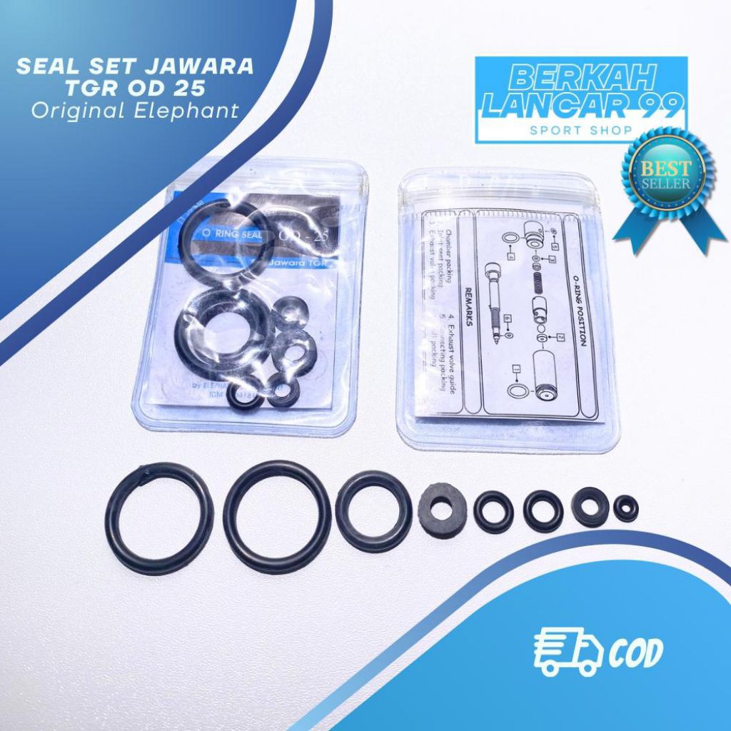 ชุดซีล JWR TGR OD 25 - ซีล JWR - ชุดซีล OD 25 - ช้างเดิม