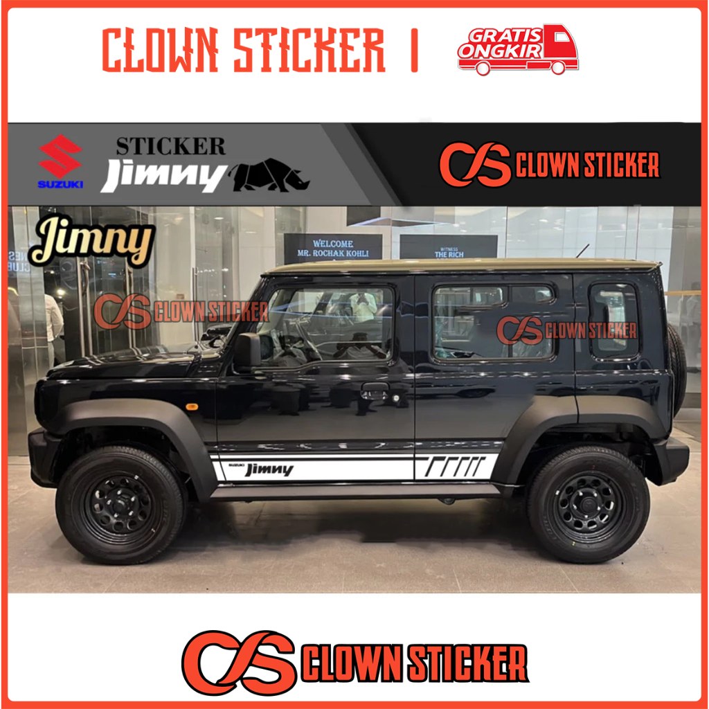 สติ๊กเกอร์ CLOWN jiminy 5 ประตู jiminy ยาว jiminy 2023 2024