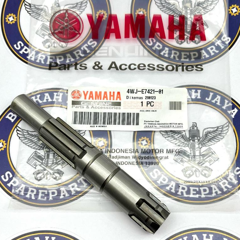 4WJ-E7421-01 แกนเกียร์หน้า F1, F1Z, F1ZR, ALFA SIGMA Original Yamaha