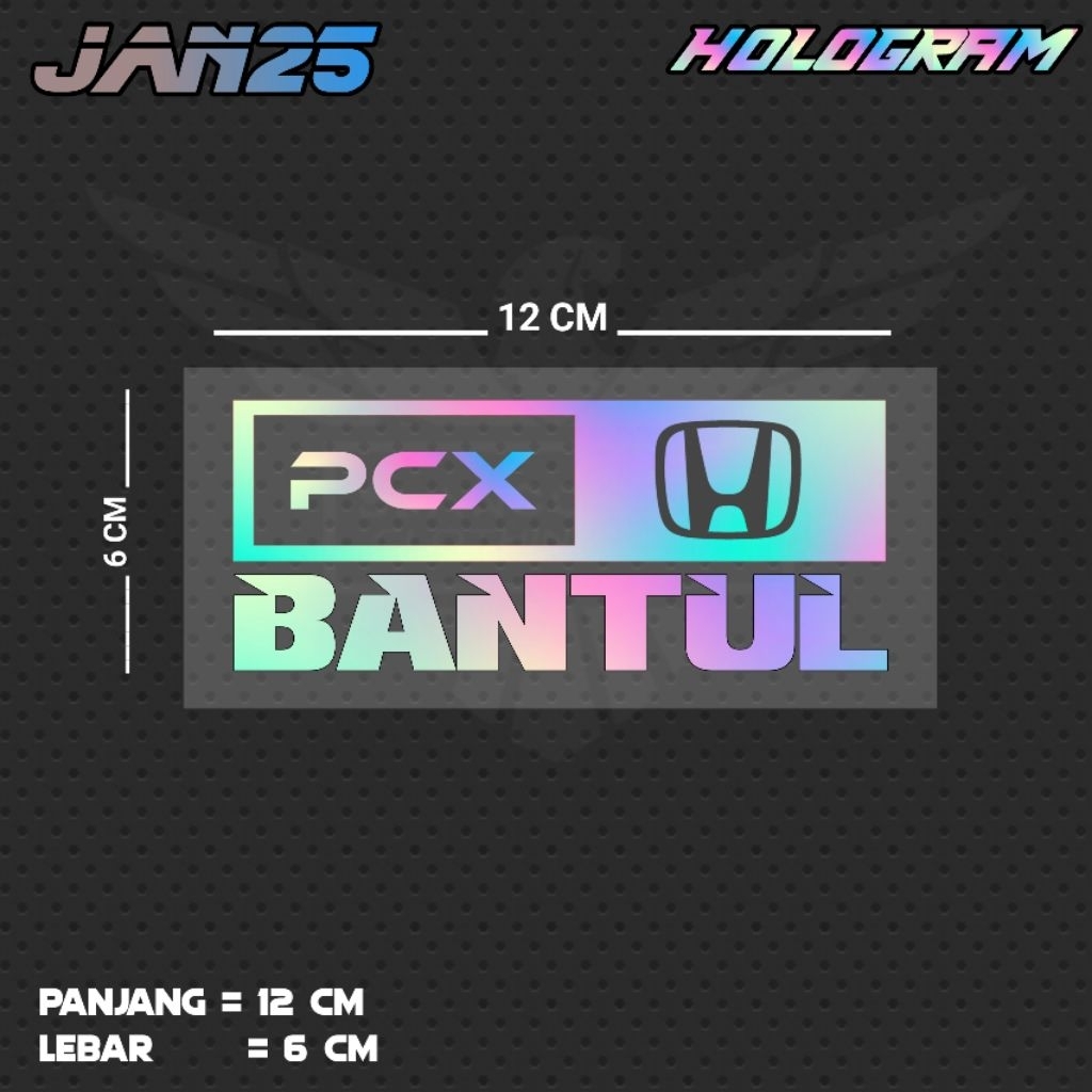 สติ๊กเกอร์ตัด PCX ASSAL / JAN25 YGT