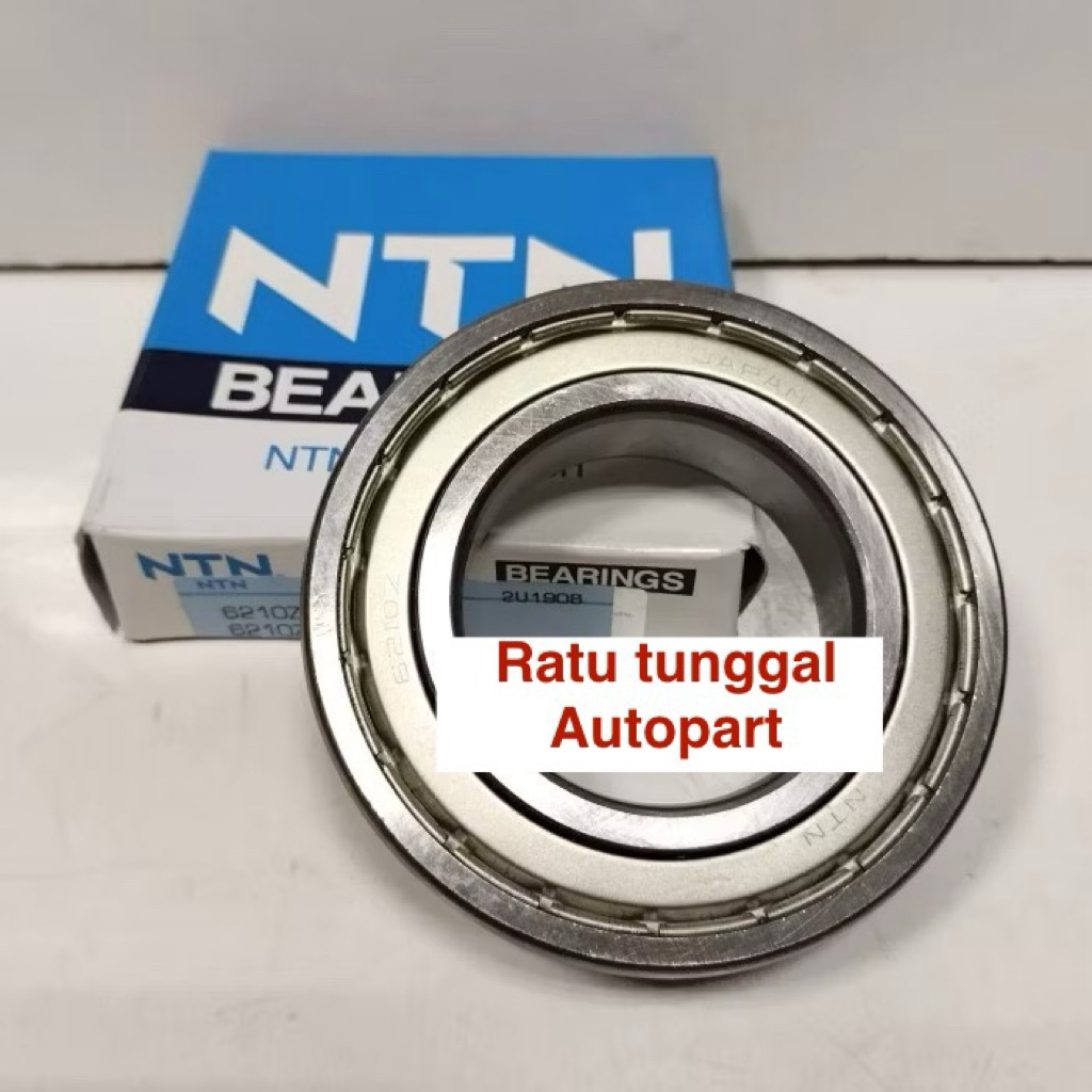 BEARING 6210 ZZ NTN IRON CAP DIMENSIONS 50x90x20MM 6210ZZ