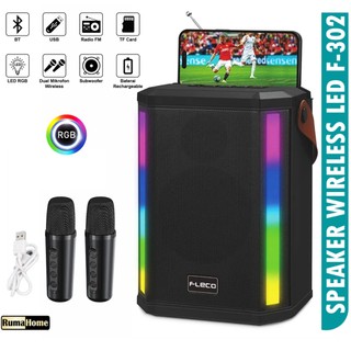 Bluetooth Speaker Portable Baterai bisa di charge Karaoke Radio FM TF Card USB subwoofer stereo garansi 1 tahun