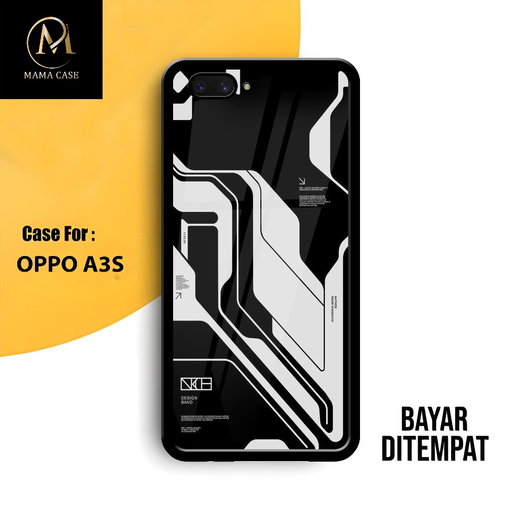 OPPO A3S A1K F5 F7 F9 A5S A12 REALME C1 C2 เคสเคลือบเงาลาย Cyber Funk