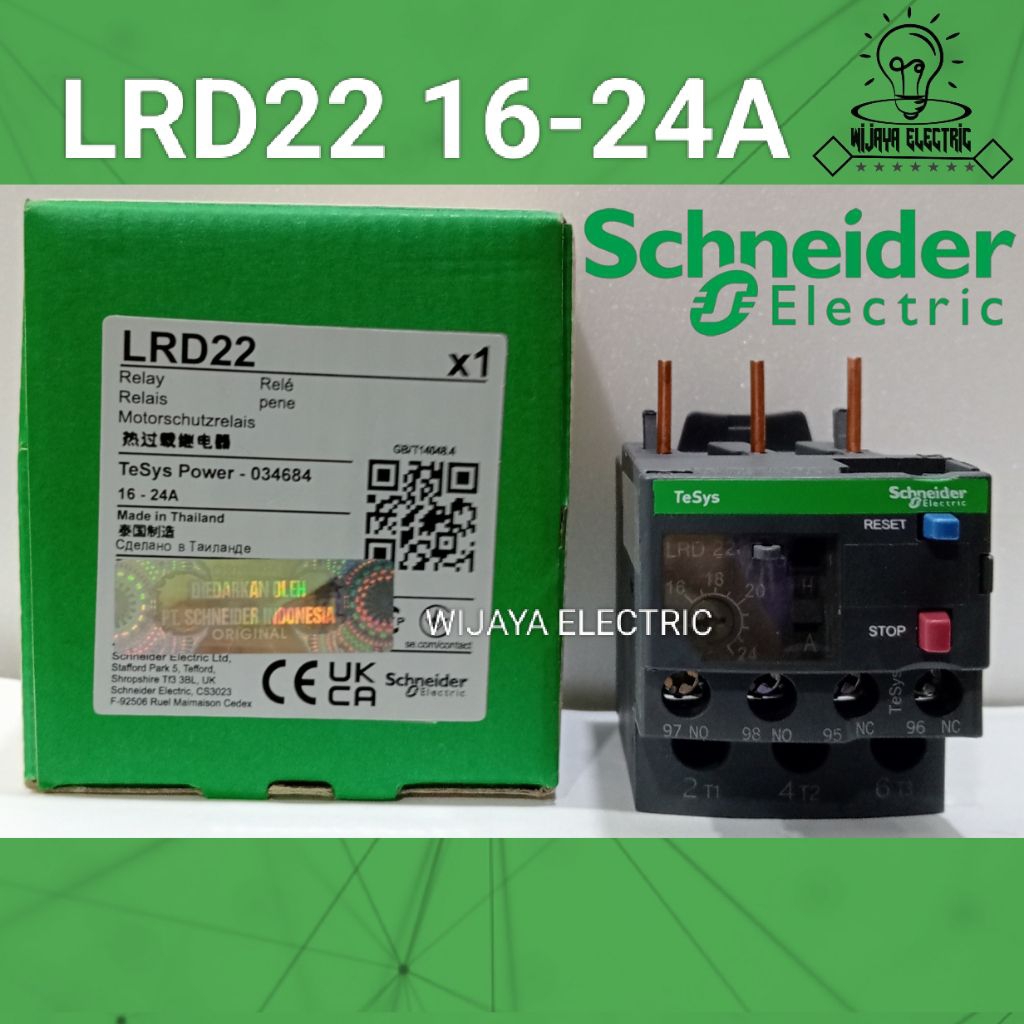 รีเลย์โอเวอร์โหลดความร้อน LRD22 TOR LRD 22 16-24A เดิม