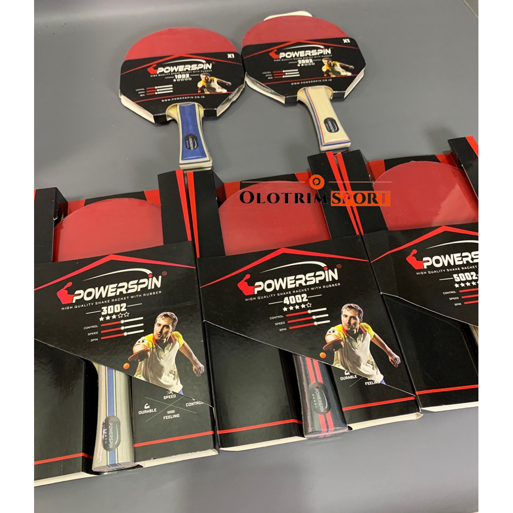 ปิงปองค้างคาว POWER SPIN 1002 C2002 C3002 C4002 C5002 1 2 3 4 5 STAR เดิม