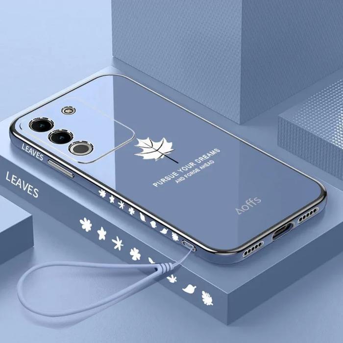 เคสเมเปิ้ลล่าสุด Vivo V29E 5G Softcase Plating Luxury