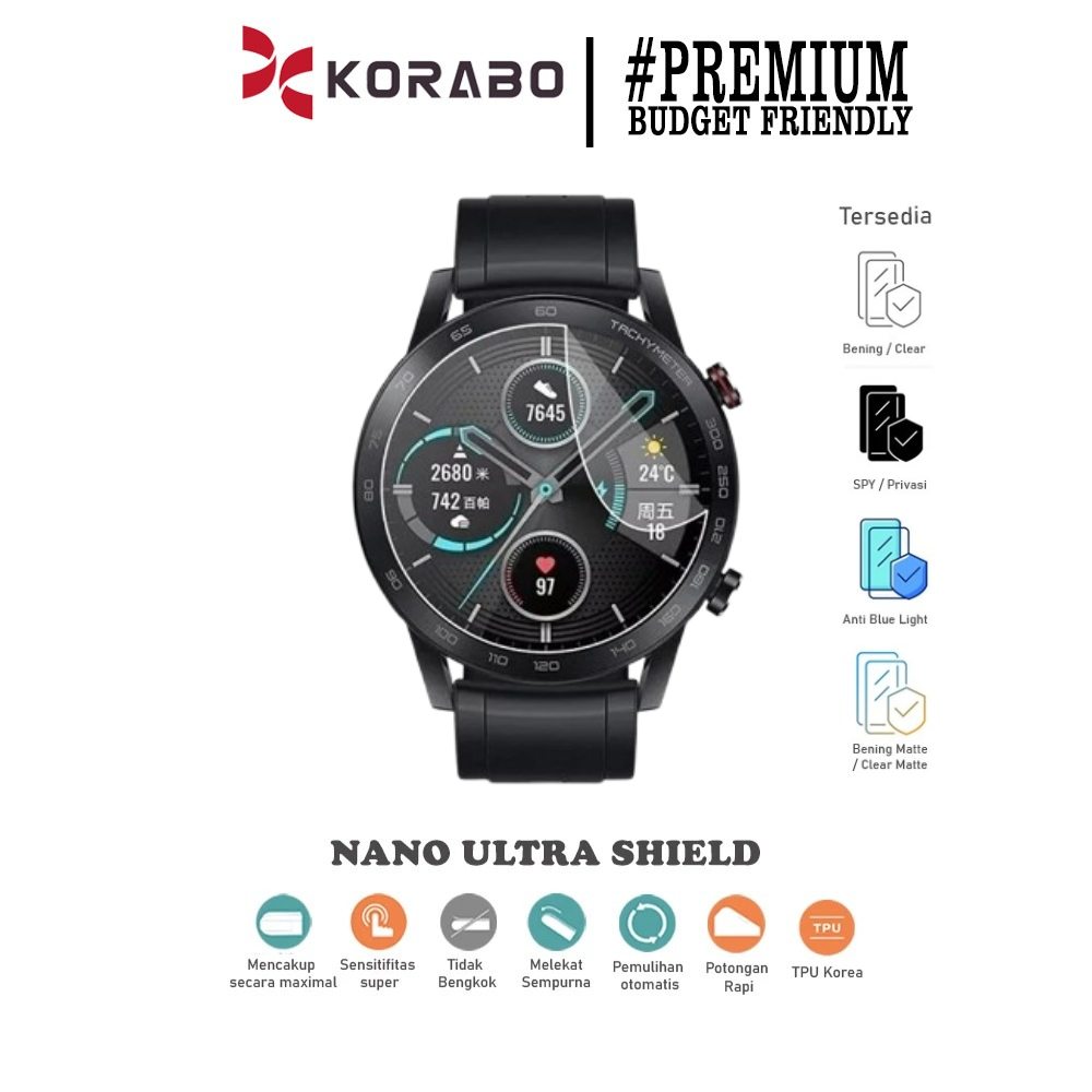 Korabo Anti-scratch Nano Ultra Shield Honor Smartwatch Watch 4 GS 3 Pro Magic - Watch 2 เจลลี่ป้องกั