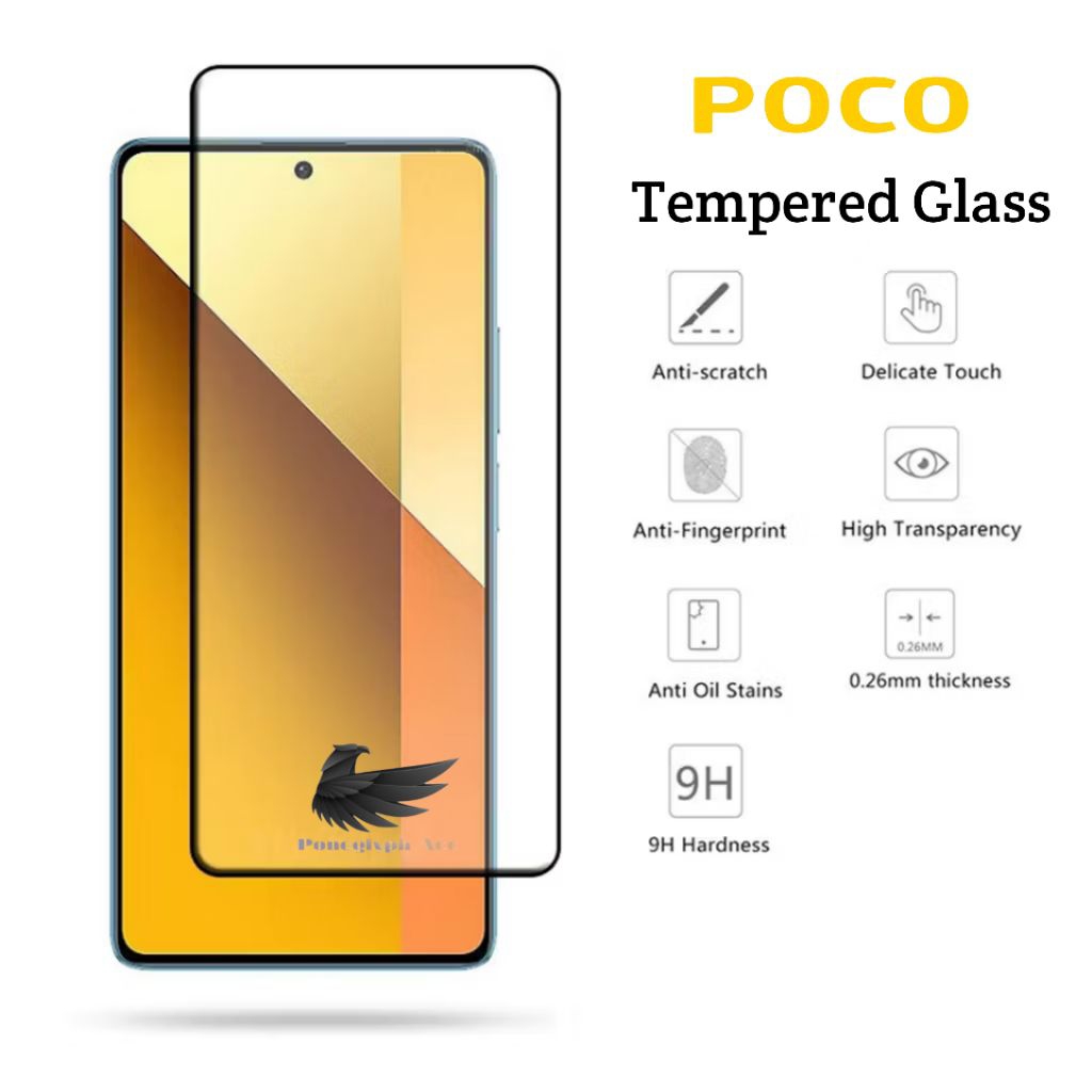 LAYAR TG Clear 5D เต็มหน้าจอ POCO F7 F7 Pro F7 Ultra F6 F6 Pro F5 F5 Pro F4 F4 GT F3 F3 GT F2 F2 Pro