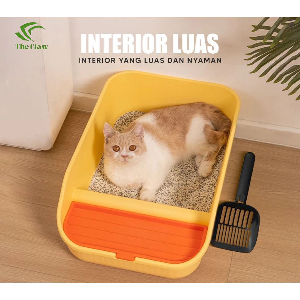 (The Claw) TH-M38 กล่องครอกสัตว์เลี้ยง แมวขนาดใหญ่พิเศษ M38 กล่องครอกแมว / ห้องน้ําแมว ฟรีพลั่วทราย