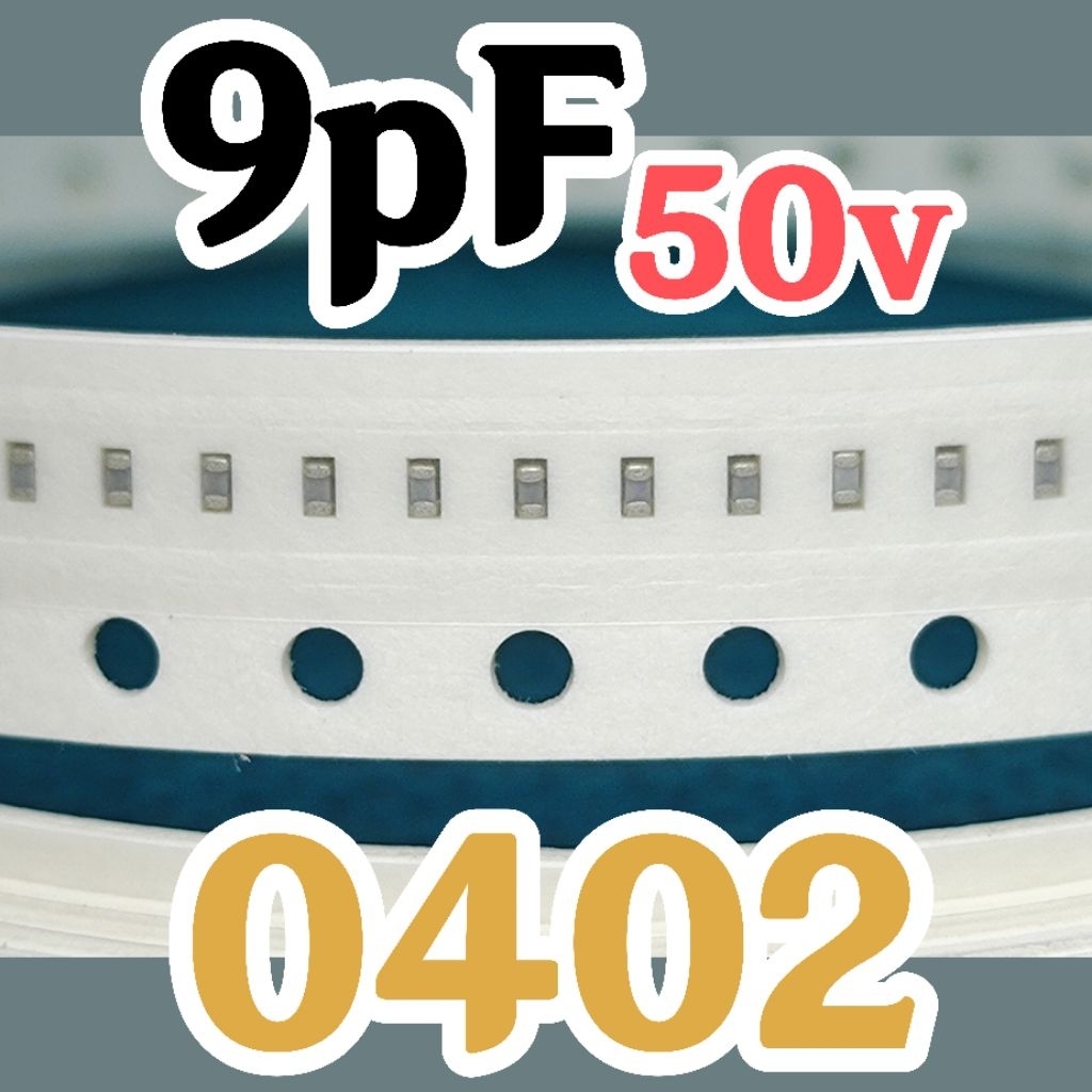 10pcs ตัวเก็บประจุเซรามิค SMD 042 1005 50V 9 pF 9pF 50v 0.009nF 0.009nF 9.0pf 50v