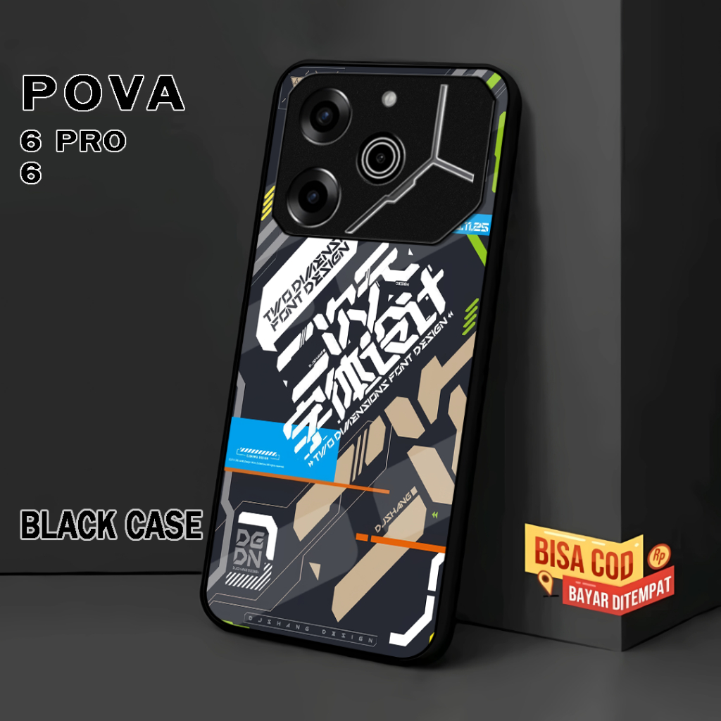 ( RC 1 ) Kesing Case Sofcase Glossy สําหรับ Tecno Pova 6 l Pova 6 Pro 5G พร้อมอะนิเมะ Motif l บทคัดย