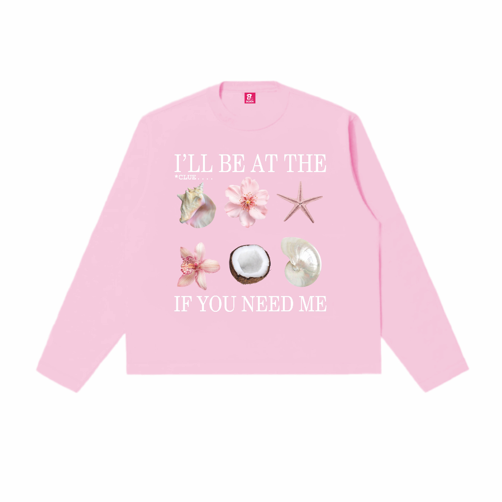 Longsleeves Boxy Fit ill be at - Baby Pink Bedda